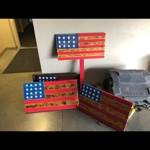 Wood flags